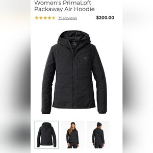 L.L. Bean Women's Black PrimaLoft Performance Jacket